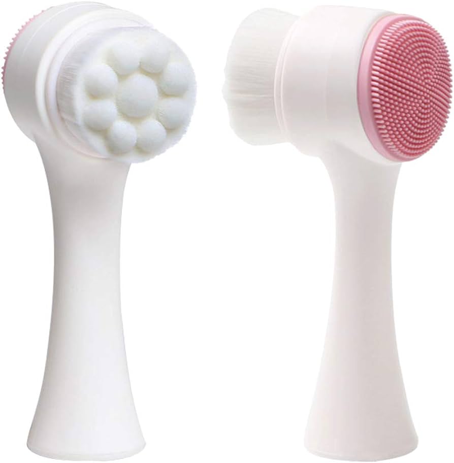 Double Sided Silicone Face Cleansing Brush